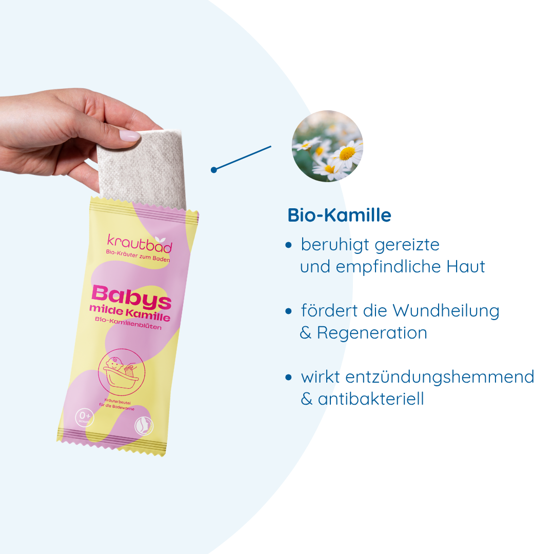1 x Badezusatz aus Bio-Kamillenblüten